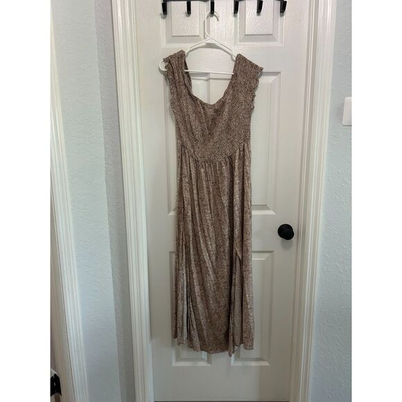 Floerns Women's Boho Floral Print Off Shoulder Split Long A Line Dress Size 3XL - Picture 9 of 14